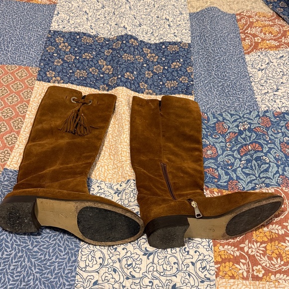 M. Gemi Brown tall suede  Boots size 8.5 - Picture 2 of 8